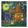 Canvas for bead embroidery "Starry dawn" 7.9"x7.9" / 20.0x20.0 cm