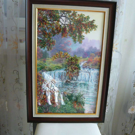 DIY Bead Embroidery Kit "Paradise" 12.6"x20.9" / 32.0x53.0 cm