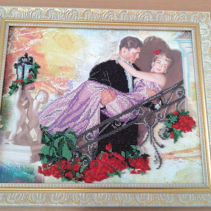 DIY Bead Embroidery Kit "White nights" 14.6"x11.8" / 37.0x30.0 cm