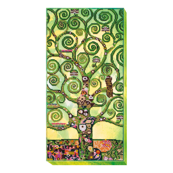 DIY Bead Embroidery Kit "Summer tree of life" 9.1"x18.1" / 23.0x46.0 cm