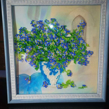 Canvas for bead embroidery "Daisy" 7.7"x7.9" / 19.5x20.0 cm