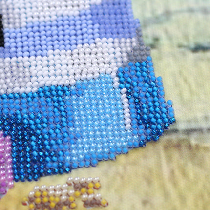 DIY Bead Embroidery Kit "Summer" 11.8"x17.7" / 30.0x45.0 cm