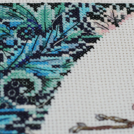 DIY Cross Stitch Kit "Spring lace" 10.2"x9.8"