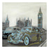 Canvas for bead embroidery "Auto retro monocrome" 11.8"x11.8" / 30.0x30.0 cm