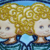 DIY Bead Embroidery Kit "Gemini" 8.7"x8.7" / 22.0x22.0 cm