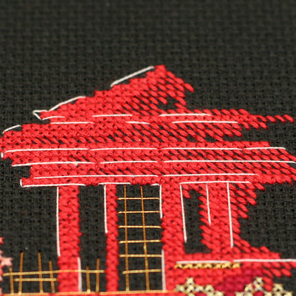 DIY Cross Stitch Kit "Japan-3" 5.9"x5.5"