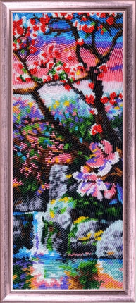 Bead DIY Embroidery Kit "Fudjiama P.3" 13.4"x5.1"/ 34.0x13.0 cm