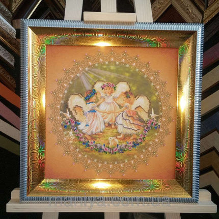DIY Bead Embroidery Kit "Fairy-tale" 12.6"x12.6" / 32.0x32.0 cm