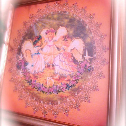 DIY Bead Embroidery Kit "Fairy-tale" 12.6"x12.6" / 32.0x32.0 cm