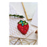 Beadwork kit for creating brooch "Strawberry"