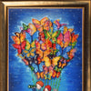 DIY Bead Embroidery Kit "On the Balloon" 15.0"x9.4" / 38.0x24.0 cm