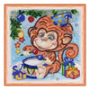 DIY Bead Embroidery Kit "Drummer-girl"  5.9"x5.9" / 15.0x15.0 cm