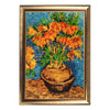 DIY Bead Embroidery Kit "Flowers in the Copper Vase (after V. Van Gogh)" 14.6"x9.8" / 37.0x25.0 cm