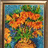 DIY Bead Embroidery Kit "Flowers in the Copper Vase (after V. Van Gogh)" 14.6"x9.8" / 37.0x25.0 cm