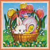 DIY Bead Embroidery Kit "Happy Easter"  5.9"x5.9" / 15.0x15.0 cm