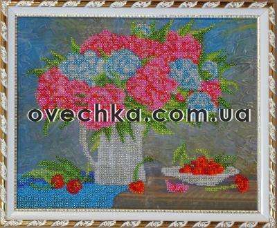 Canvas for bead embroidery "Bouquet of Peonies" 11.8"x9.4" / 30.0x24.0 cm