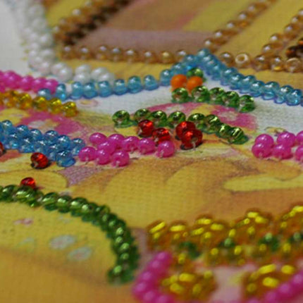 DIY Bead Embroidery Kit "Breakfast"  5.9"x5.9" / 15.0x15.0 cm