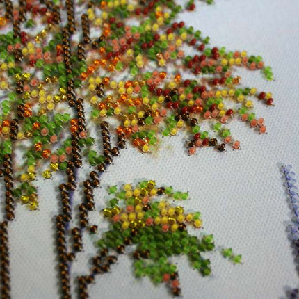 DIY Bead Embroidery Kit "Autumn Twilight" 23.6"x12.6" / 60.0x32.0 cm