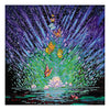 Canvas for bead embroidery "Night magic" 11.8"x11.8" / 30.0x30.0 cm