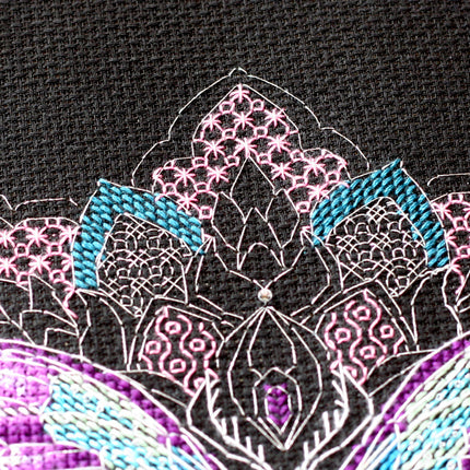 DIY Cross Stitch Kit "Butterfly" 6.7"x9.8"