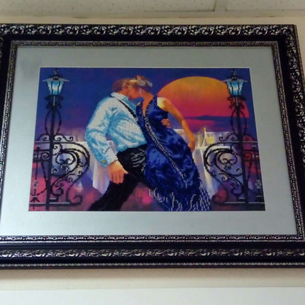 DIY Bead Embroidery Kit "Tango" 16.5"x12.6" / 42.0x32.0 cm