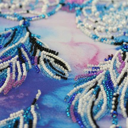DIY Bead Embroidery Kit "Dreamcatcher amulet" 12.2"x18.1" / 31.0x46.0 cm