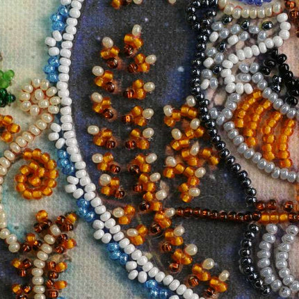 DIY Bead Embroidery Kit "Day and night"  5.9"x5.9" / 15.0x15.0 cm