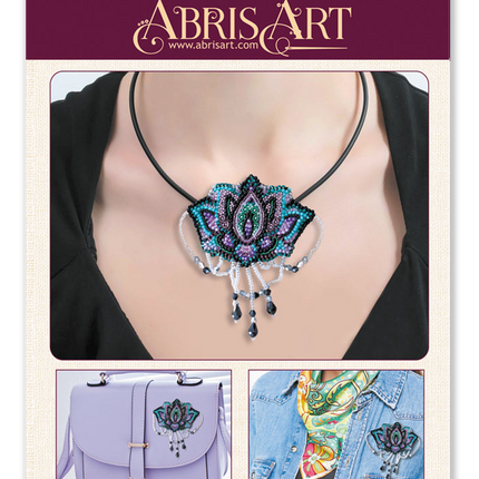 Beadwork kit for creating brooch "Lotus"