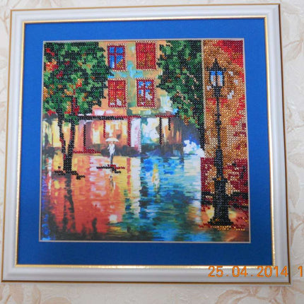 Canvas for bead embroidery "Autumn Fantasy" 7.9"x7.9" / 20.0x20.0 cm