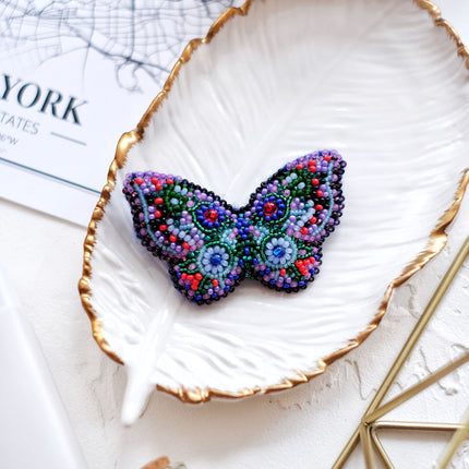 Beadwork kit for creating brooch "Butterfly"