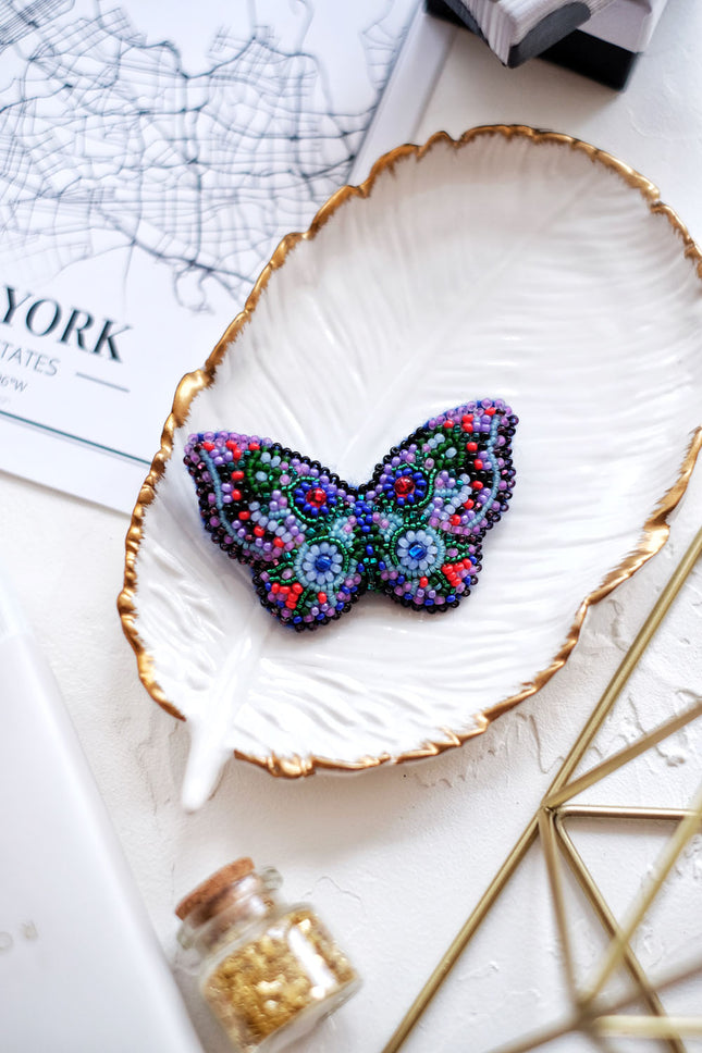 Beadwork kit for creating brooch "Butterfly"