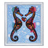 DIY Bead Embroidery Kit "Seahorses" 11.8"x10.2" / 30.0x26.0 cm