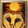 DIY Bead Embroidery Kit "Autumn Owl" 15.4"x6.3" / 39.0x16.0 cm