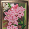 DIY Bead Embroidery Kit "Orchids" 14.2"x9.8" / 36.0x25.0 cm