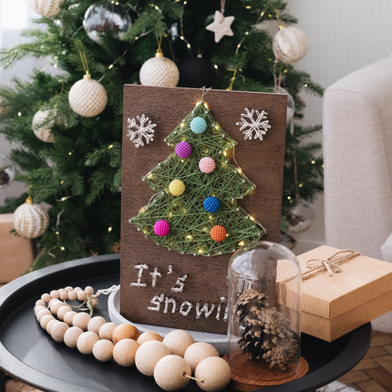 String Art Creative DIY Kit "Christmas tree" 7.5"x11.4" / 19.0x29.0 cm