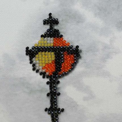 DIY Bead Embroidery Kit "Autumn embankment" 16.5"x12.6" / 42.0x32.0 cm