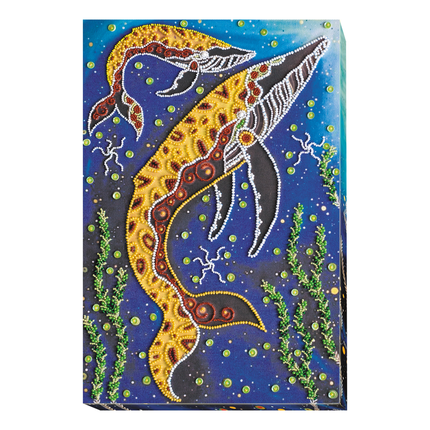 DIY Bead Embroidery Kit "Children of the ocean" 7.9"x11.8" / 20.0x30.0 cm