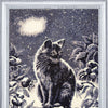 DIY Bead Embroidery Kit "Moonlight Cat" 13.8"x10.6" / 35.0x27.0 cm