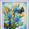 DIY Bead Embroidery Kit "Sky Flowers" 13.8"x10.2" / 35.0x26.0 cm