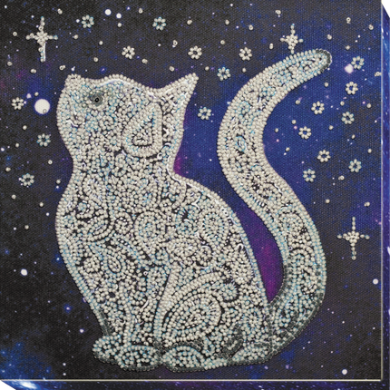 DIY Bead Embroidery Kit "Star cat"