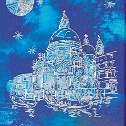 DIY Bead Embroidery Kit "Venice" 11.8"x15.7" / 30.0x40.0 cm
