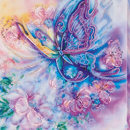 DIY Bead Embroidery Kit "Air step" 10.2"x12.6" / 26.0x32.0 cm