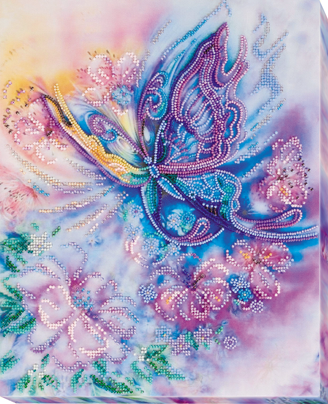 DIY Bead Embroidery Kit "Air step" 10.2"x12.6" / 26.0x32.0 cm
