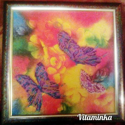 DIY Bead Embroidery Kit "Summer" 11.8"x11.8" / 30.0x30.0 cm
