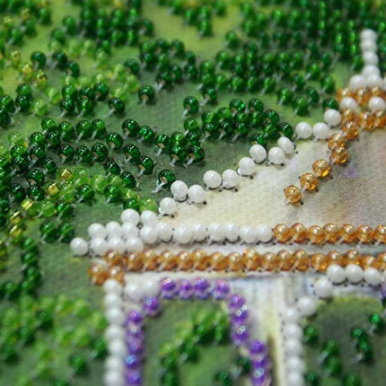 DIY Bead Embroidery Kit "Watering place" 25.6"x11.8" / 65.0x30.0 cm