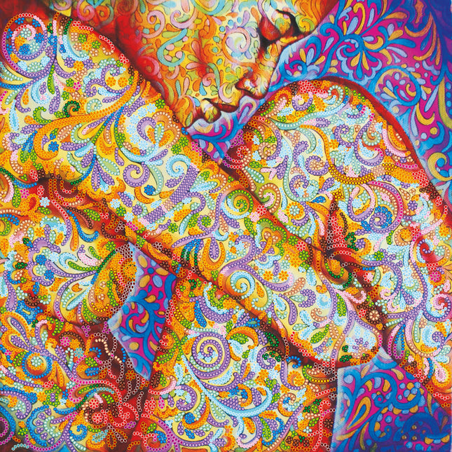 Canvas for bead embroidery "Color mehendi" 11.8"x11.8" / 30.0x30.0 cm