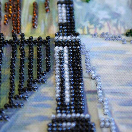 DIY Bead Embroidery Kit "City sketches – 1" 11.8"x17.7" / 30.0x45.0 cm