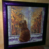 Canvas for bead embroidery "The Bright Sadness" 11.8"x11.8" / 30.0x30.0 cm