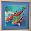 Canvas for bead embroidery "Lucky fishes" 11.8"x11.8" / 30.0x30.0 cm