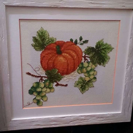 DIY Cross Stitch Kit "Fall still-life" 9.6"x8.7"